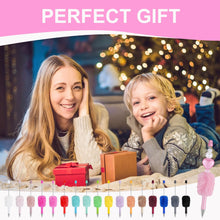 Load image into Gallery viewer, 18 Pcs Fluffy Beadable Ballpoint Pens, Retractable Plush Ball Beaded Pens, 18 Colors Cute Plastic Bead Pen, Funny DIY Black Ink Pens for Office School Writing Gift Supplies