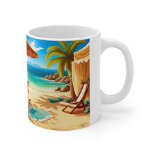 Load image into Gallery viewer, Tropical Beach Paradise #5 Mug 11oz mug AI-Generated Artwork