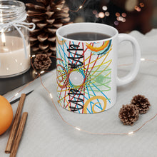 Load image into Gallery viewer, Abstract Circular Patterns Ceramic Mug 11oz Design Wrap-a-round