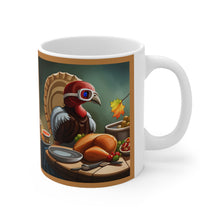 Load image into Gallery viewer, Thanksgiving Don't Touch Me Turkey All Dressed up and Nowhere to Go Ceramic Mug 11oz Design #1