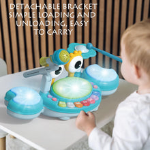Load image into Gallery viewer, Meideh Kids Drum Set for Toddlers 1-3, Baby Drum Set Musical Toys with Light Up Microphone & 2 Sticks, Musical Instruments Montessori Learning Toys for 1 Year Old, Birthday Gift for Boys Girls