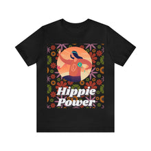 Load image into Gallery viewer, 60's Flower Child Hippie Power Floral Bella Canvas Unisex Jersey Short Sleeve T-Shirt