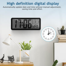 Load image into Gallery viewer, Healifty Digital Wall Clock: Wall-Mounted Led Display Clock with Date Temperature for Living Room Office Bedroom Home Decor