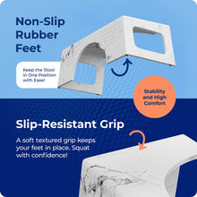 Load image into Gallery viewer, Squatty Potty Carrara Marble Toilet Stool, Gray, 7 Inch Height