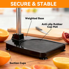 Load image into Gallery viewer, Tada Cast Iron Manual Juicer Press Hand Operated Citrus & Pomegranate Juice Squeezer with Stainless Steel Components, Heavy Duty Countertop