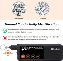 Load image into Gallery viewer, Rechargeable Diamond Tester, High Accuracy Diamond Tester Pen with UV Light,Jewelry Gem Tester Pen,with 365nm UV Light,Portable Gem Checker for Novice & Experts (Rechargeable Diamond Tester)
