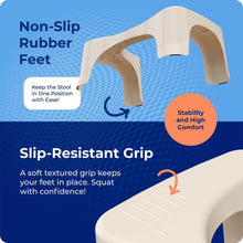 Load image into Gallery viewer, Squatty Potty Simple Bathroom Toilet Stool, Buttercream 7", Ergonomic Stool – Posture-Enhancing Bathroom Footrest for Improved Digestion & Constipation Relief