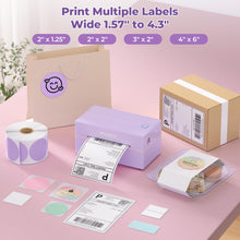 Load image into Gallery viewer, MUNBYN Bluetooth Thermal Label Printer, 130B Wireless 4x6 Shipping Label Printer for Shipping Packages Small Business Office or Home, Compatible with iPhone Android iPad Windows macOS Chrome Etsy eBay