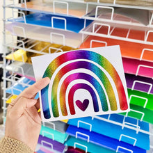 Load image into Gallery viewer, TECKWRAP Holographic Sparkle Chrome Adhesive Craft Vinyl 1ft x 5ft, Rainbow
