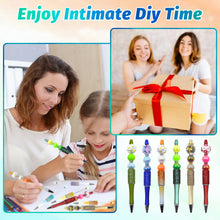 Load image into Gallery viewer, DASTTUIS 75 Pcs DIY Diamond Beadable Pen Kit - 25 Plastic Rhinestone Beaded Pens Bulk with Refills & Bags - Fancy Cute Glitter Pens for Crafting, Students & Teachers – School Supplies, Office Item