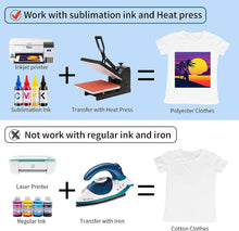 Load image into Gallery viewer, HTVRONT Sublimation Paper 8.5 x 11 inches - 150 Sheets Sublimation Paper Compatible with Inkjet Printer 120gsm