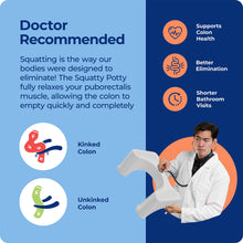 Load image into Gallery viewer, Squatty Potty The Original Bathroom Toilet Stool Height, White, 9 Inch (Pack of 1)