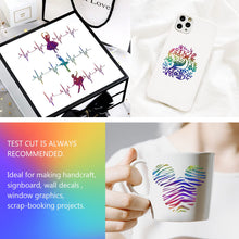 Load image into Gallery viewer, TECKWRAP Holographic Sparkle Chrome Adhesive Craft Vinyl 1ft x 5ft, Rainbow