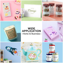 Load image into Gallery viewer, HTVRONT Printable Vinyl for Inkjet Printer & Laser Printer - 40 Pcs Glossy White Inkjet Printable Vinyl Sticker Paper, 8.5"x11"