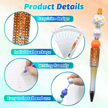 Load image into Gallery viewer, DASTTUIS 75 Pcs DIY Diamond Beadable Pen Kit - 25 Plastic Rhinestone Beaded Pens Bulk with Refills & Bags - Fancy Cute Glitter Pens for Crafting, Students & Teachers – School Supplies, Office Item