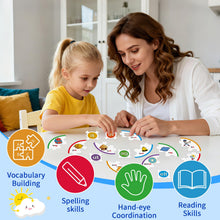Load image into Gallery viewer, LilLaufy Phonics Word Puzzles for Kids, Phonetic Rhyming Game for Kindergarten, Reading Spelling Game, Toddler Speech Therapy Toys, Sight Words Games, Short Vowel Sound Blends for Preschool Learning
