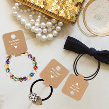 Load image into Gallery viewer, joycraft 200Pcs Self Adhesive Bracelet Display Cards,Kraft Handmade with Love Blank Cards, Jewelry Packaging for Selling, Hanging Display Cards for Jewelry, Bracelet, and Necklace(4“x1.5")