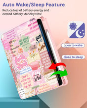 Load image into Gallery viewer, Uppuppy for iPad A16 Case for iPad 10th Generation Case 10.9 inch - 360 Degree Rotating Stand Folio Smart Cover with Pencil Holder for Women Girl, Christian Words for Apple Tablet 10th 2022/11th 2025