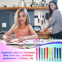 Load image into Gallery viewer, DASTTUIS 150 Pieces DIY Beadable Pen Kit – 50 Plastic Ballpoint Pens with Refills & Bags, Beads Not Included – School Supplies, Office Accessories & Craft Gifts for Students & Teachers (Multicolor)