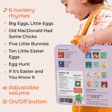 Load image into Gallery viewer, Cali's Books Easter Nursery Rhymes Musical Book - Easter Basket Stuffers for Toddlers, Baby Easter Basket Stuffers, Rechargeable Musical Books for Toddlers 1-3