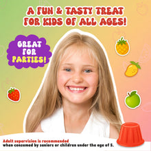 Load image into Gallery viewer, Josh Bosh Juicy Chew Challenge Fruit Shape Jellies 3-Pack – 7 Fruit-Flavored Shapes for the “Hit or Miss Challenge” per 9.87 Oz Bag