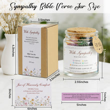 Load image into Gallery viewer, Elivida Sympathy Gift Bible Verses Jar for Daily Rememberance – Christian Grief Gift for Women, Memorial Decorative Jar with 100 Bible Verses for Loss of Loved Ones, Religious Bereavement Present