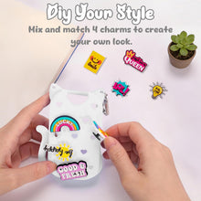 Load image into Gallery viewer, HESUSLA Cat Silicone Case for Touchland Hand Sanitizer Spray with Keychain&Charms,Compatible with Power Mist & Glow Mist 1 FL Oz/30ML for Touchland Case,Cute Travel Cover Sleeve Accessory (White Cat)