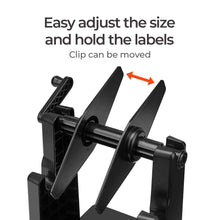 Load image into Gallery viewer, MUNBYN External Rolls Label Holder, 2 in 1 Fan-Fold Stack Paper Holder for Desktop Thermal Label Printer
