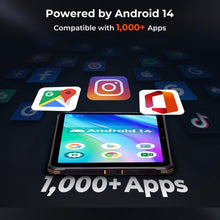 Load image into Gallery viewer, MUNBYN 11-inch Rugged Tablet ILT02, Android 14 UTV Tablet, 16GB+128GB with GPS, IP68 Weather Proof, 32MP+48MP Dual Camera, 4G LTE for Offroad UTV, Drone, 2Y Protection