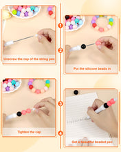 Load image into Gallery viewer, 120PCS FIVEIZERO Silicone Beads, 20 Colors 15mm Silicone Beads for Keychain Making, Rubber Round Bulk Focal Beads for DIY Crafts Making