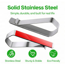 Load image into Gallery viewer, 6-Pack Premium Stainless Steel Clips with 3M Adhesive – DIY Car Sun Visor Mounting Kit for Photo Frames (Not Included), Strong Hold Accessory for Custom Displays, Versatile for Home & Office & Use