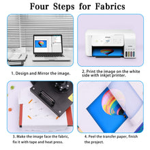 Load image into Gallery viewer, HTVRONT Sublimation Paper 8.5 x 11 inches - 150 Sheets Sublimation Paper Compatible with Inkjet Printer 120gsm