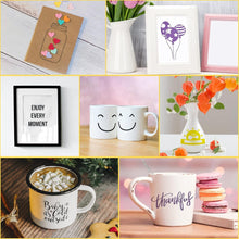 Load image into Gallery viewer, Huaxing Permanent Adhesive Vinyl Bundle - 90 Pack Vinyl Sheets (12”x12”, Glossy, Matte, Metallic) for Most Cutting Machines and Party Decoration, Sticker, Craft Cutter, Car Decal