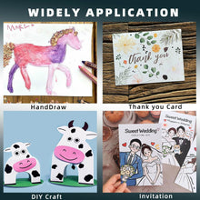 Load image into Gallery viewer, 70 Pack 5x7 White Cardstock Paper, 92lb/250GSM Heavyweight Blank Card, Thick Index Card for Printer, Postcards, Wedding Invitation, Greeting Cards