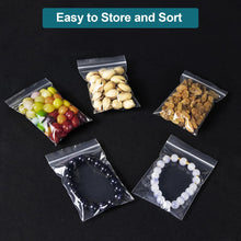 Load image into Gallery viewer, Wddeevoi 300 PCS Small Plastic Bags, 3 x 4 Inch Small Zip Bags, Transparent Jewelry Bags Reclosable, Clear Mini Baggies, Resealable Lock Poly Bags for Pill, Beads, Screws, Packaging