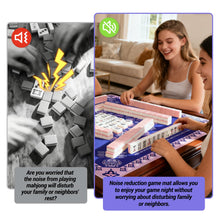 Load image into Gallery viewer, Ghouse 32.3''X32.3'' Mahjong Mat Non-Slip Noise Reduction Mahjong Mats Waterproof Mahjong Table Cloth Rubber Game Pad with 1 Carrying Bag for Mahjong,Poker,Card, Board, Dominoes(Purple)