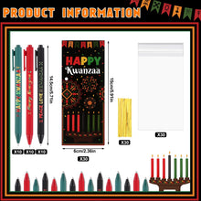 Load image into Gallery viewer, LTEIWFPE 30 Sets Happy Kwanzaa Ballpoint Pen Bookmarks Gifts Bulk African American Traditional Heritage Educational Prizes Party Favor for Students Teachers Classroom Office Supplies