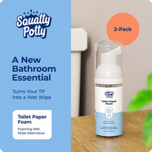 Load image into Gallery viewer, Squatty Potty Toilet Tissue Paper Foam Instant Wet Wipe Alternative - 2 Pack, 50 ml, 1.69 Fl Oz