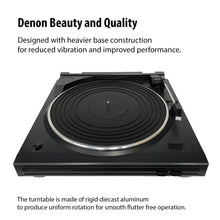 Load image into Gallery viewer, Denon DP-29F Fully Automatic Record Player, Analog Turntable with Built-in RIAA Phono Equalizer, Unique Automated Tonearm Design, Manual Lifter Mechanism, Rigid Diecast Aluminum for Stability