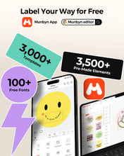 Load image into Gallery viewer, MUNBYN Bluetooth Thermal Label Printer RealWriter RW402B, 4x6 Shipping Label Printer for Small Business, Compatible with Android, iPhone and Windows, Mac, Chromebook, Ebay, USPS, FedEx, Shopify