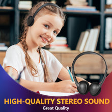 Load image into Gallery viewer, YFSFQS USB C Headphones Bulk 25 Pack for Classroom School Kids,USB Type C Headphones Class Set Compatible with Pad Smartphones Black (B)