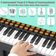 Load image into Gallery viewer, Meideh Piano Keyboard for Kids 3-6 - 37 Keys Electric Musical Keyboard with Microphone, Stand & Stool, Kids Learning Piano Toys for Beginners 3 4 5 6 Years Old Girls Boys Birthday Gift