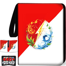 Load image into Gallery viewer, 440 Card Binder 4 Pocke 3-Ring Trading Card Binder with 55 Page Removable Sleeves, High Storage Trading Card Holder Collection Card Album Carrying Organizer Case for TCG Cards-red