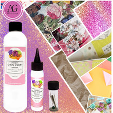 Load image into Gallery viewer, Art Institute Glitter Designer Dries Clear Adhesive Bundle 8oz,2oz, Metal Tip