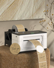 Load image into Gallery viewer, 2 Inch Circle Thermal Sticker Labels+2 Inch Brown Circle Thermal Sticker Labels