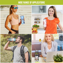 Load image into Gallery viewer, Sublimation Tumblers bulk 20 OZ Skinny Stainless Steel Double Wall Insulated Straight Sublimation Cups 50 Pack Blanks White Tumbler with Lid,Straw,Heat Resistant Tape&Shrink Sleeves,Individually Boxed