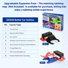 Load image into Gallery viewer, 2-in-1 Football & Battle Robot Car Kit, ESP32 APP-Remote Control Battlebolt Car Fighting Robot Toy for Kids Wireless Gameplay Robotics STEM Science Kit Birthday Gift for Boys Girls Age 8+ (One Car)