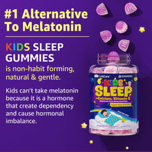 Load image into Gallery viewer, LILICARE Kids Sleep Gummies - Magnesium Glycinate for Kid, Melatonin Free Nighttime Gummies | with Vitamin C for Immune, Calcium & D3 for Growth | GummieJel Liquid-Filled Melatonin Alternative, 60ct