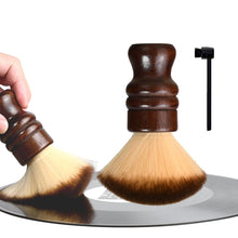 Load image into Gallery viewer, 2-in-1 Vinyl Record Cleaning Kit with Stylus Brush - Anti Static Soft Record Cleaning Kit for Albums Record Players - Retro Wooden Handle Record Brush - High Density Microfiber Bristles Vinyl Brush