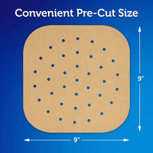 Load image into Gallery viewer, Reynolds Kitchens Air Fryer Liners Disposable, Unbleached Parchment Paper Sheets, 50 Count